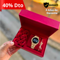 Pack Rojo con Reloj Digital Táctil de Acero LuxeChrono®