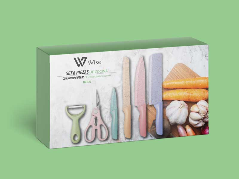 Set 6 Piezas de Cocina Colores Wise