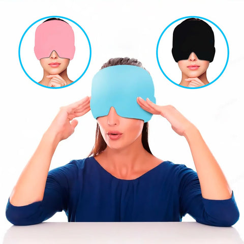 Gorro de gel para aliviar la migraña