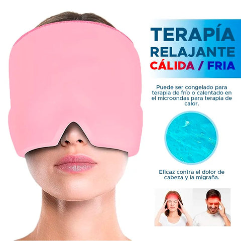 Gorro de gel para aliviar la migraña