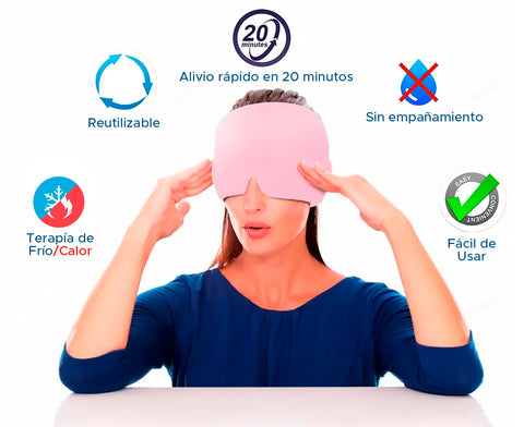 Gorro de gel para aliviar la migraña